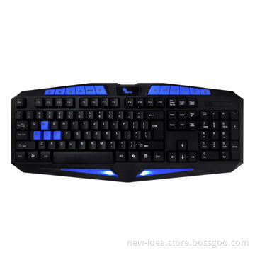 Multimedia Keyboard with Waterproof Design, Different Colors of LED Available